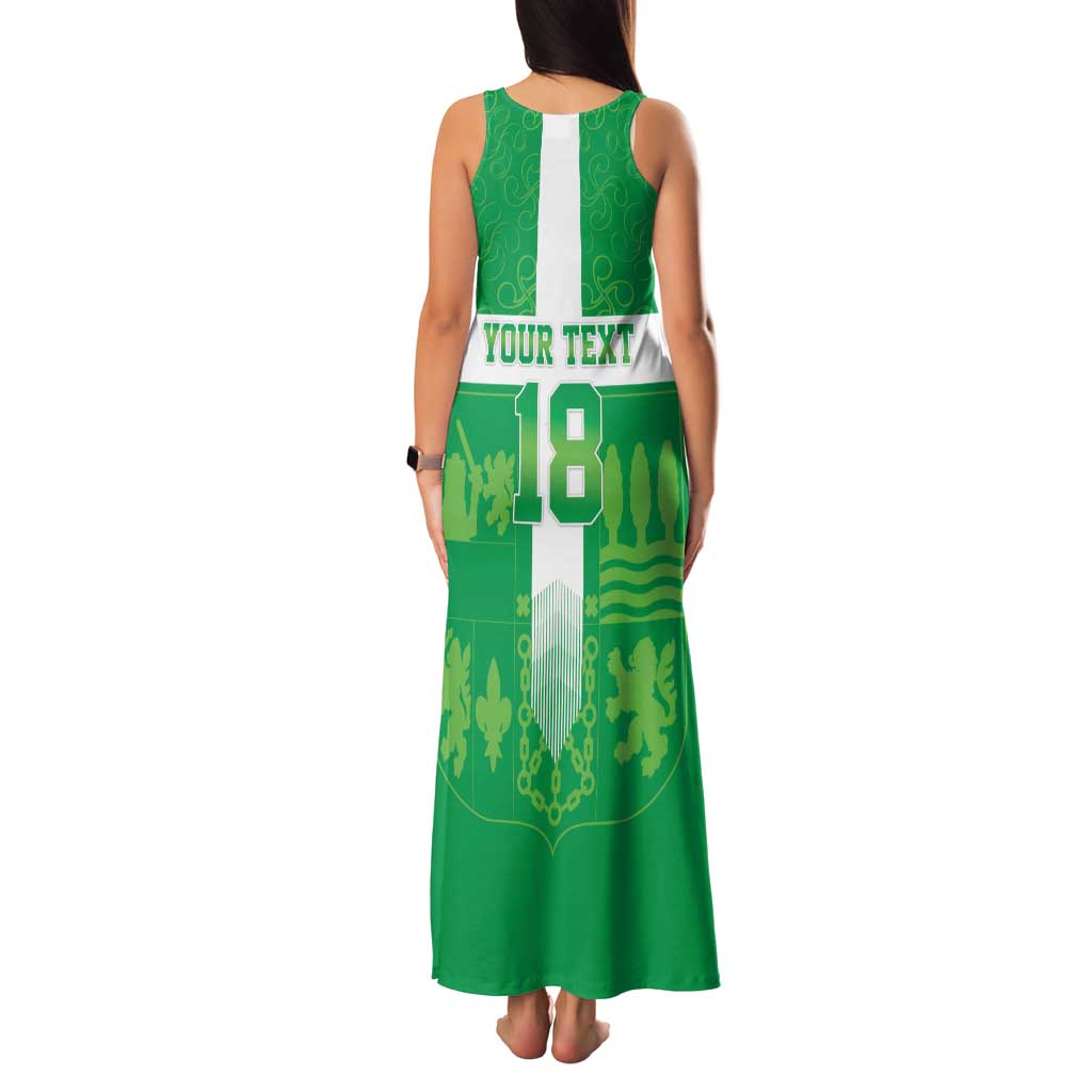 Custom Basque Euskadi Football Family Matching Tank Maxi Dress and Hawaiian Shirt Euskal Selekzioa Go Champion