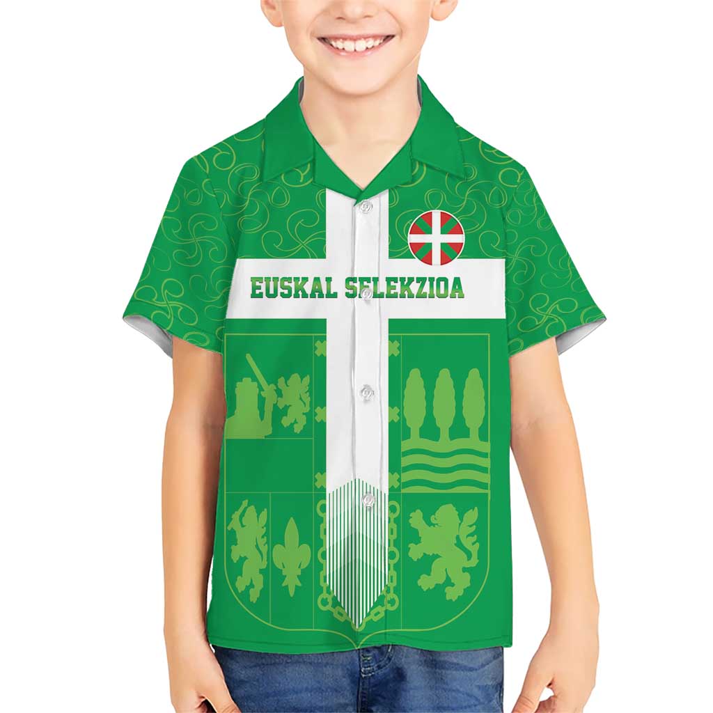 Custom Basque Euskadi Football Kid Hawaiian Shirt Euskal Selekzioa Go Champion