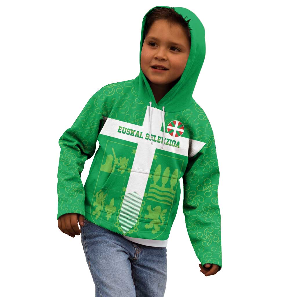 Custom Basque Euskadi Football Kid Hoodie Euskal Selekzioa Go Champion
