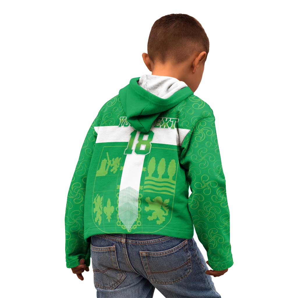 Custom Basque Euskadi Football Kid Hoodie Euskal Selekzioa Go Champion