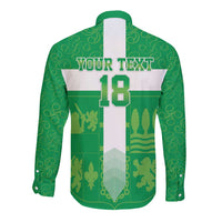 Custom Basque Euskadi Football Long Sleeve Button Shirt Euskal Selekzioa Go Champion