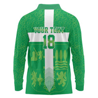 Custom Basque Euskadi Football Long Sleeve Polo Shirt Euskal Selekzioa Go Champion