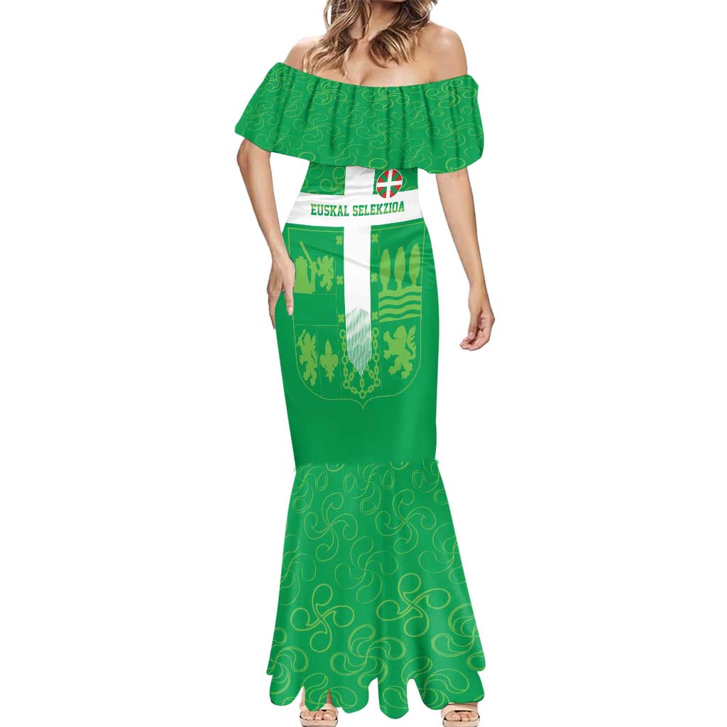 Custom Basque Euskadi Football Mermaid Dress Euskal Selekzioa Go Champion
