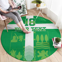 Custom Basque Euskadi Football Round Carpet Euskal Selekzioa Go Champion