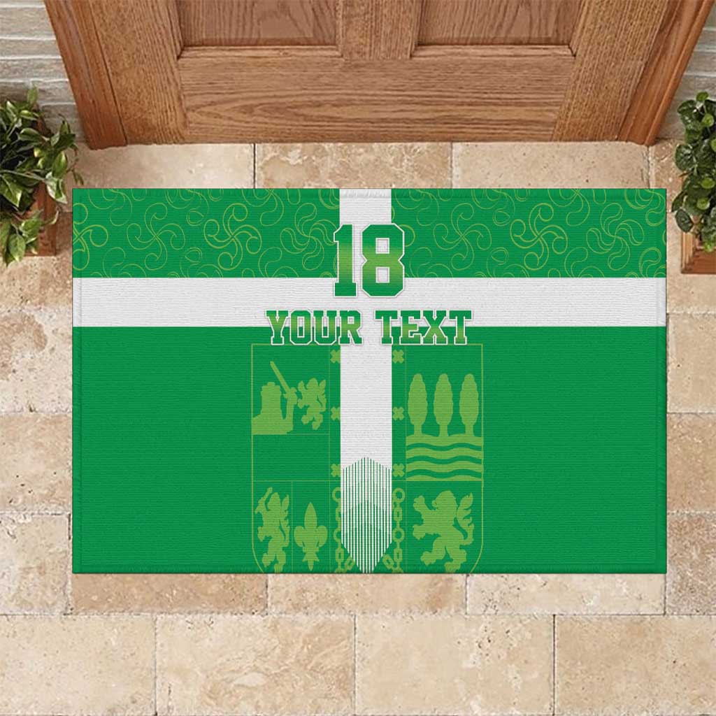 Custom Basque Euskadi Football Rubber Doormat Euskal Selekzioa Go Champion
