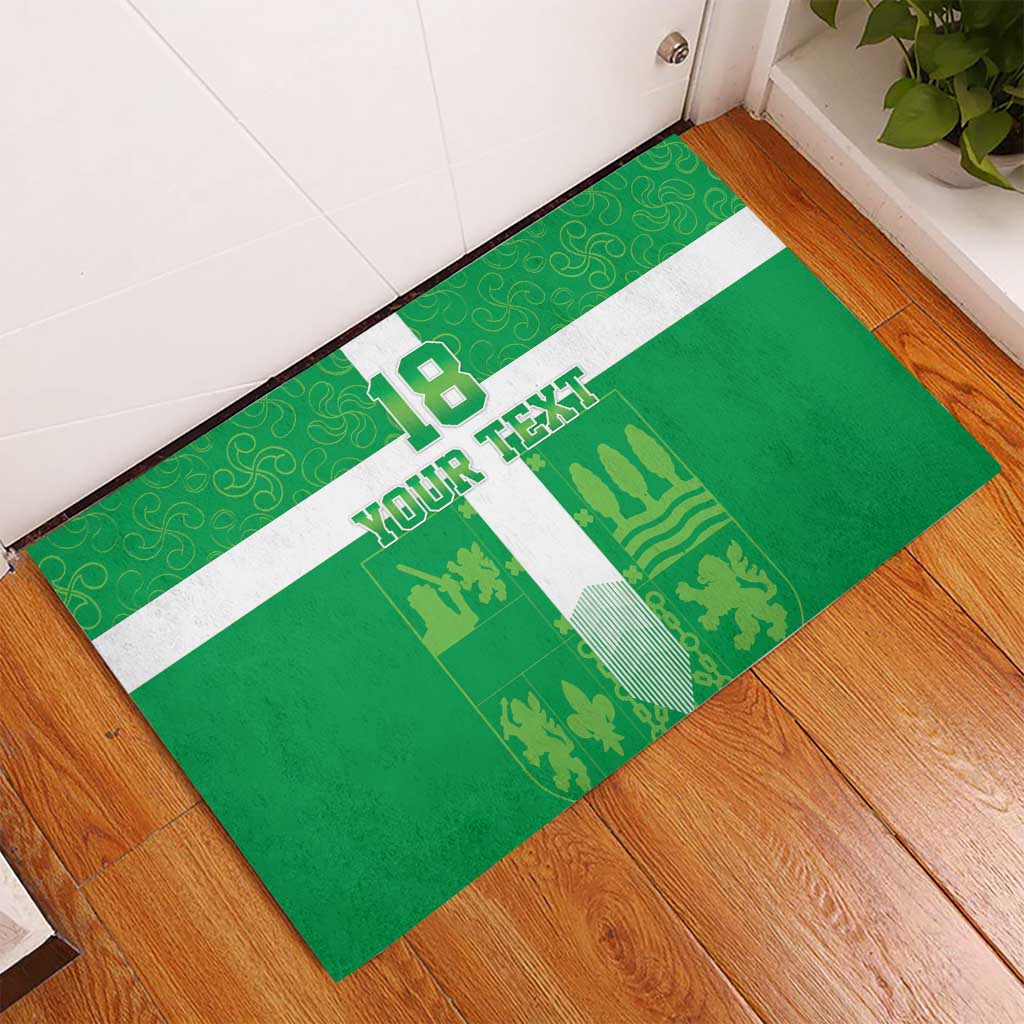 Custom Basque Euskadi Football Rubber Doormat Euskal Selekzioa Go Champion