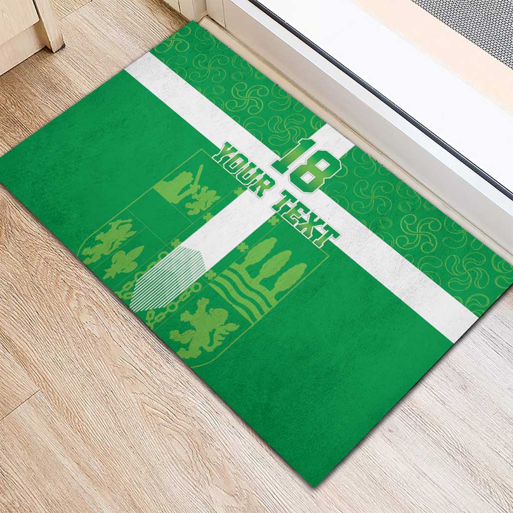Custom Basque Euskadi Football Rubber Doormat Euskal Selekzioa Go Champion