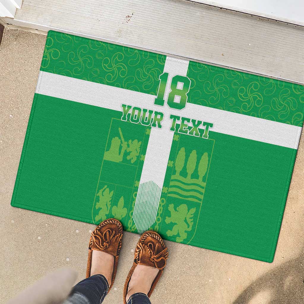 Custom Basque Euskadi Football Rubber Doormat Euskal Selekzioa Go Champion