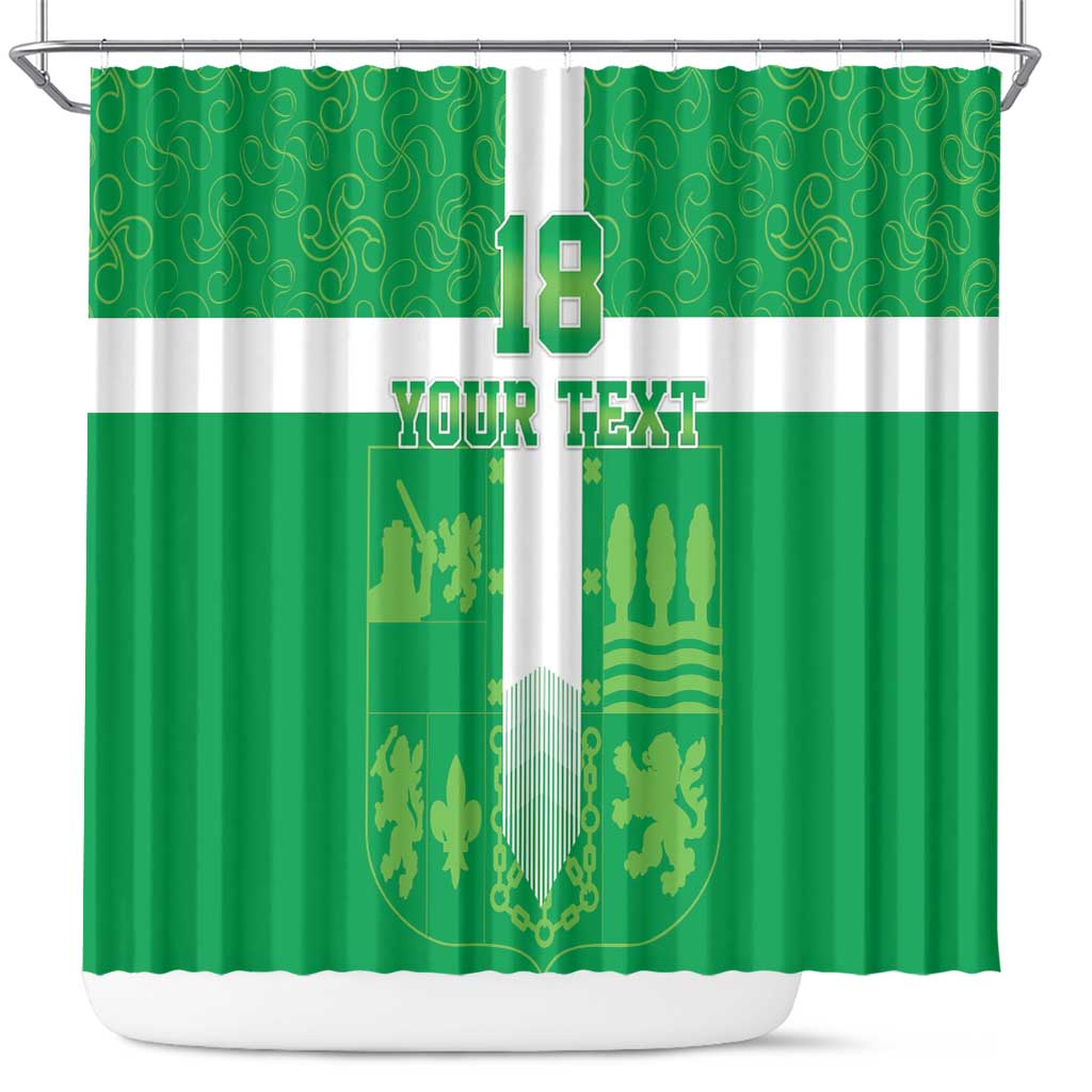 Custom Basque Euskadi Football Shower Curtain Euskal Selekzioa Go Champion