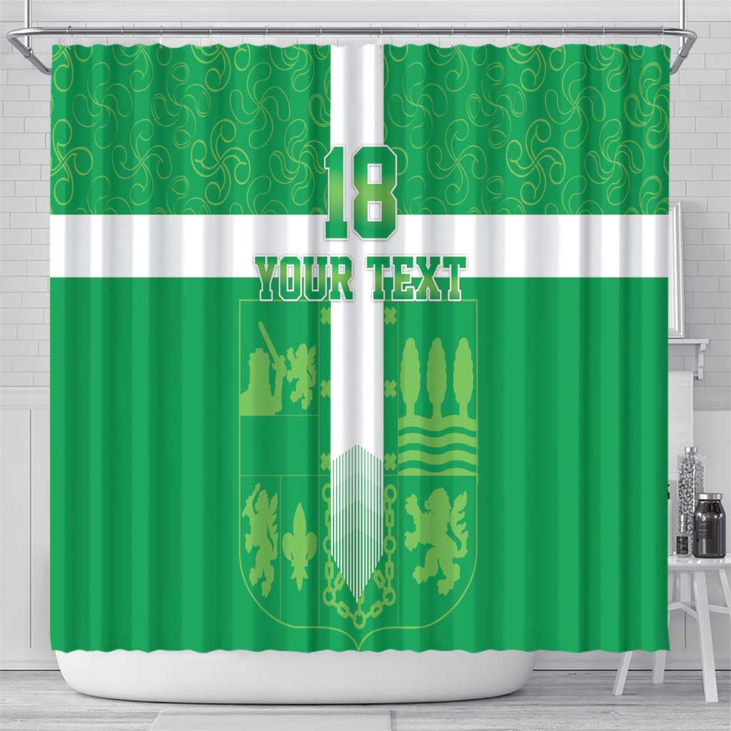 Custom Basque Euskadi Football Shower Curtain Euskal Selekzioa Go Champion