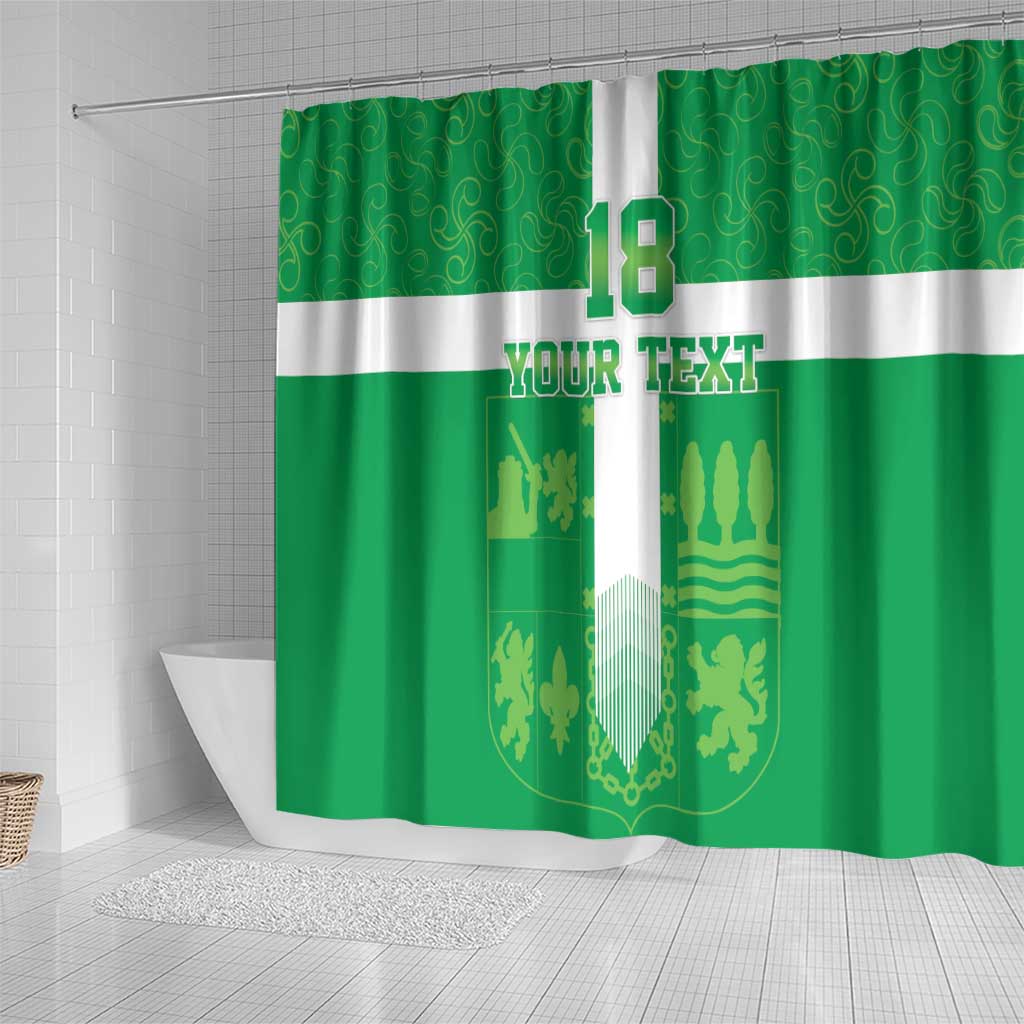 Custom Basque Euskadi Football Shower Curtain Euskal Selekzioa Go Champion