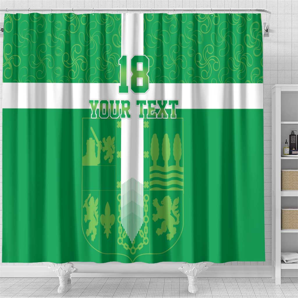 Custom Basque Euskadi Football Shower Curtain Euskal Selekzioa Go Champion