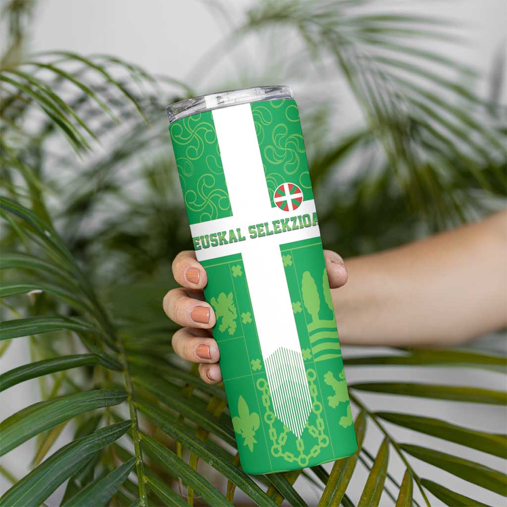 Custom Basque Euskadi Football Skinny Tumbler Euskal Selekzioa Go Champion