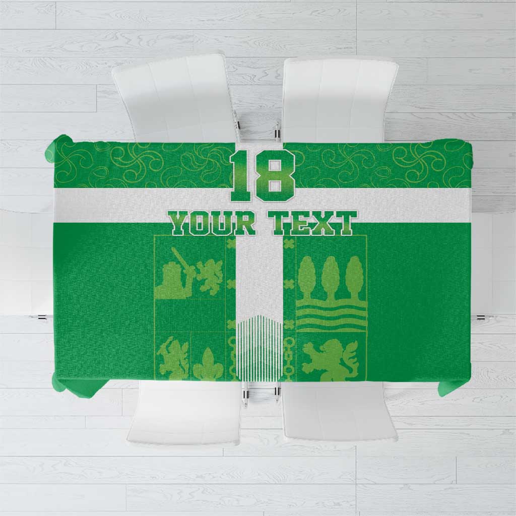 Custom Basque Euskadi Football Tablecloth Euskal Selekzioa Go Champion
