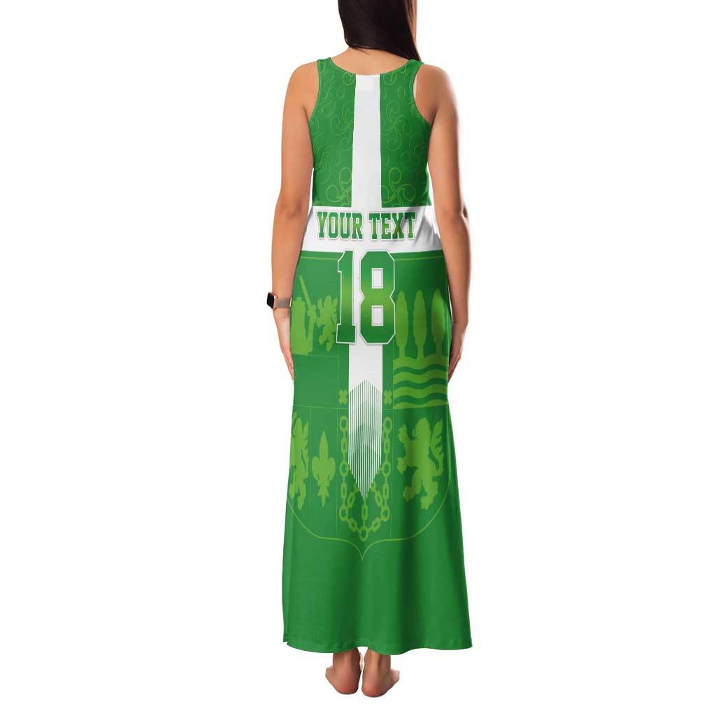 Custom Basque Euskadi Football Tank Maxi Dress Euskal Selekzioa Go Champion
