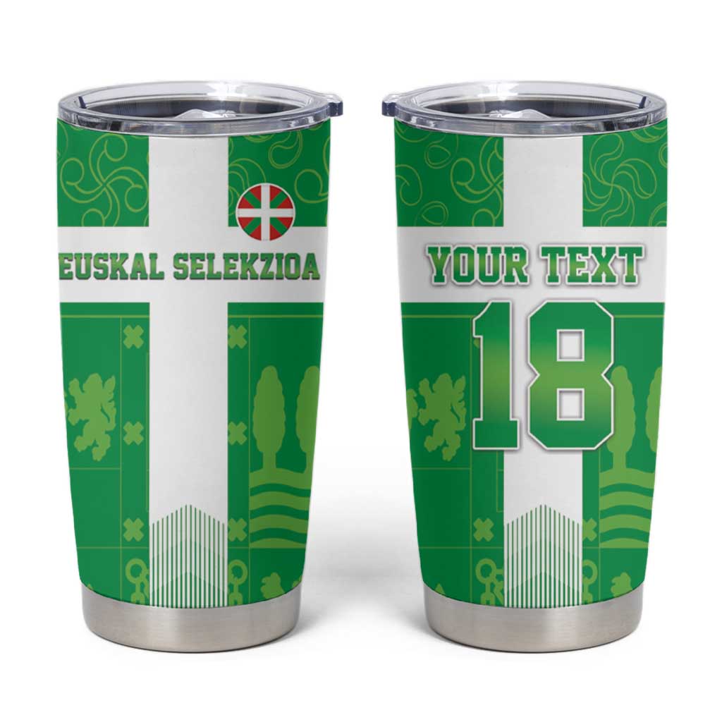Custom Basque Euskadi Football Tumbler Cup Euskal Selekzioa Go Champion