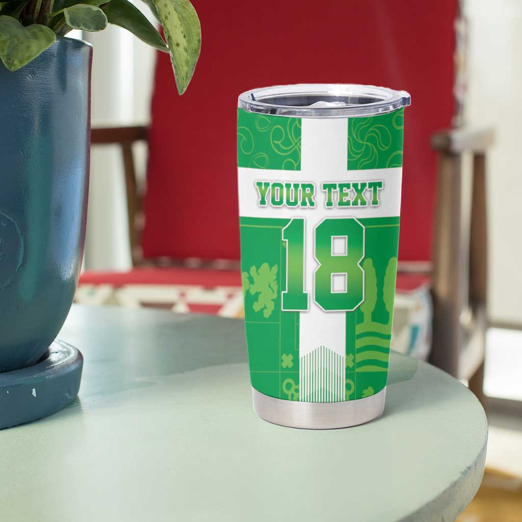 Custom Basque Euskadi Football Tumbler Cup Euskal Selekzioa Go Champion