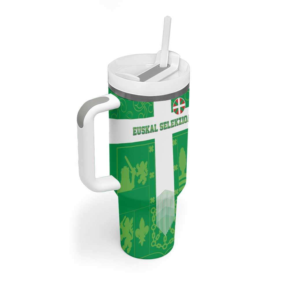 Custom Basque Euskadi Football Tumbler With Handle Euskal Selekzioa Go Champion
