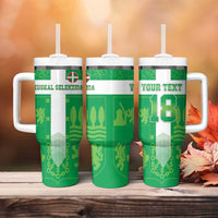 Custom Basque Euskadi Football Tumbler With Handle Euskal Selekzioa Go Champion