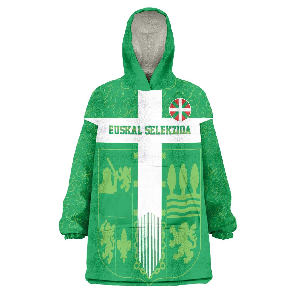 Custom Basque Euskadi Football Wearable Blanket Hoodie Euskal Selekzioa Go Champion