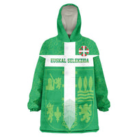 Custom Basque Euskadi Football Wearable Blanket Hoodie Euskal Selekzioa Go Champion