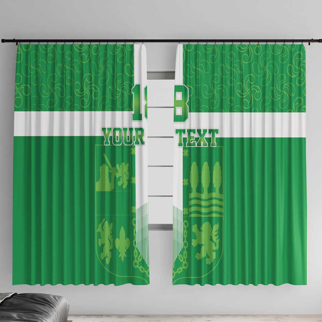 Custom Basque Euskadi Football Window Curtain Euskal Selekzioa Go Champion