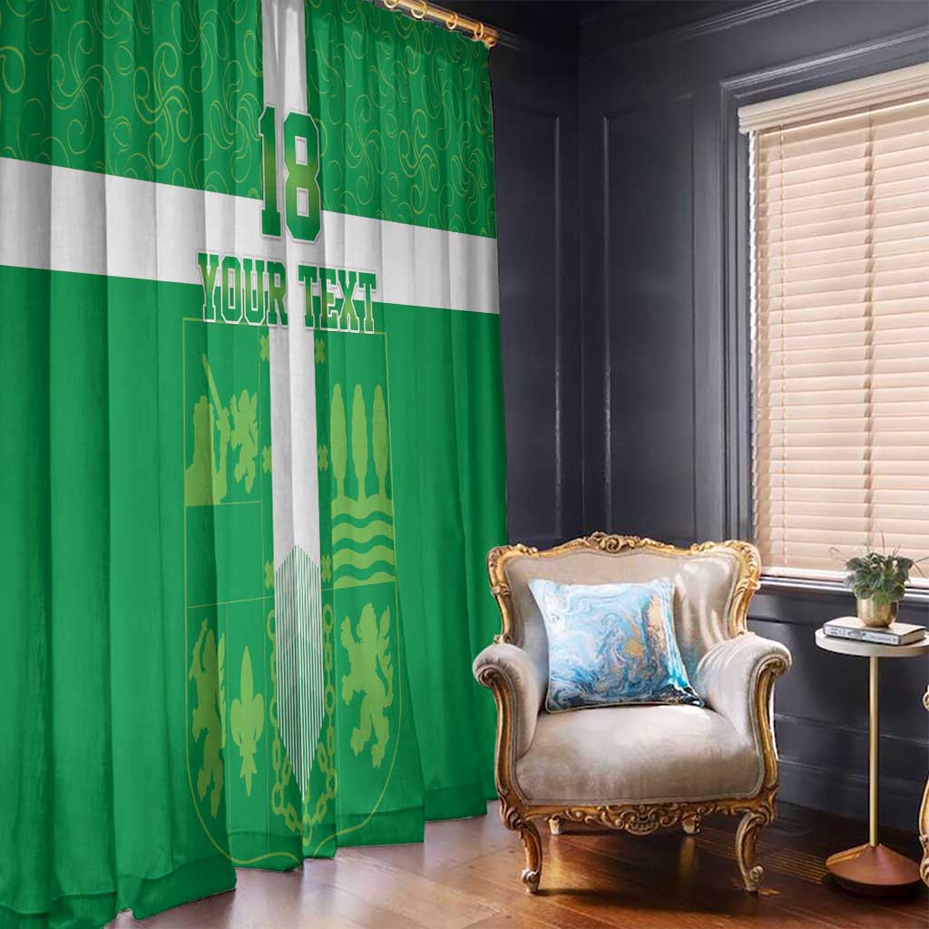 Custom Basque Euskadi Football Window Curtain Euskal Selekzioa Go Champion