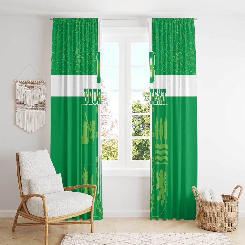 Custom Basque Euskadi Football Window Curtain Euskal Selekzioa Go Champion