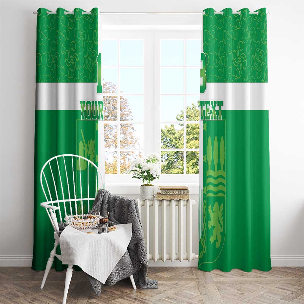 Custom Basque Euskadi Football Window Curtain Euskal Selekzioa Go Champion