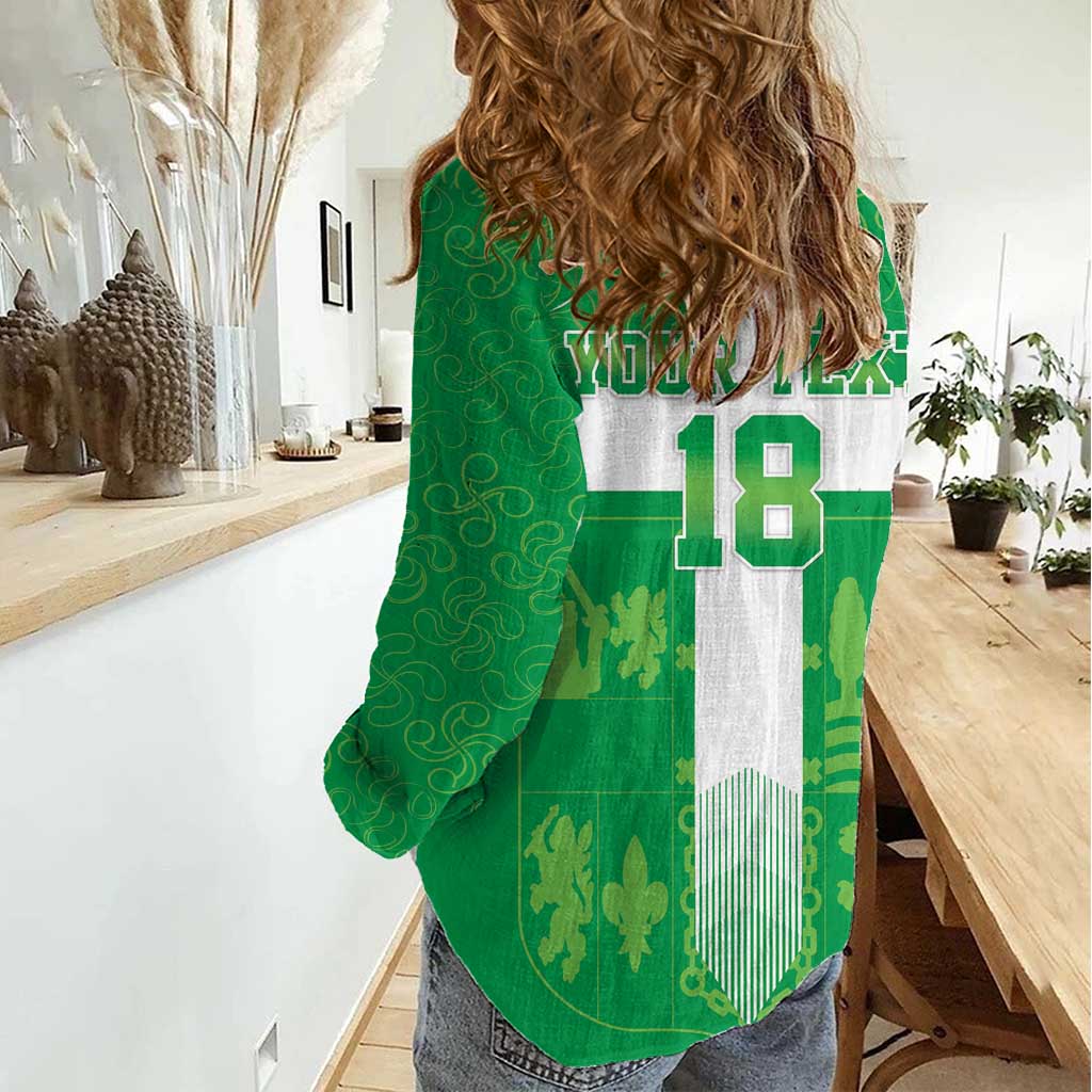 Custom Basque Euskadi Football Women Casual Shirt Euskal Selekzioa Go Champion