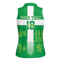 Custom Basque Euskadi Football Women Sleeveless Polo Shirt Euskal Selekzioa Go Champion