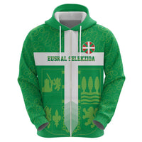 Custom Basque Euskadi Football Zip Hoodie Euskal Selekzioa Go Champion