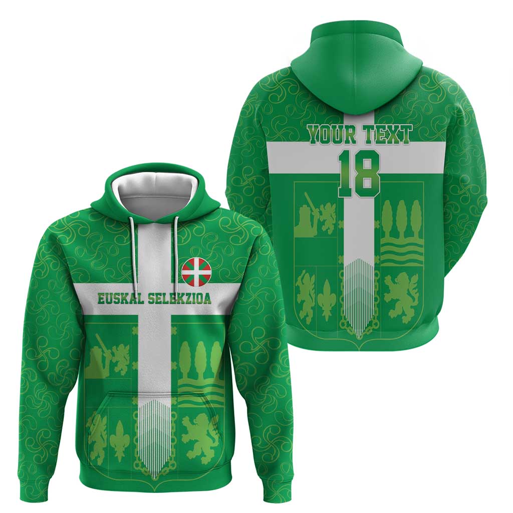 Custom Basque Euskadi Football Zip Hoodie Euskal Selekzioa Go Champion