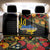 Petrykivka Ukrainian Folk Pattern Back Car Seat Cover Golden Trident With Map