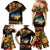 Petrykivka Ukrainian Folk Pattern Family Matching Mermaid Dress and Hawaiian Shirt Golden Trident With Map