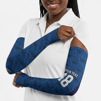 Custom Cape Verde Football 2026 Arm Sleeves Atlantic Blue Sharks Heritage