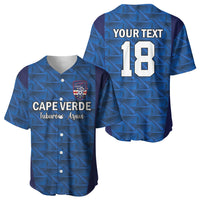 Custom Cape Verde Football 2026 Baseball Jersey Atlantic Blue Sharks Heritage