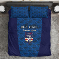 Cape Verde Football 2026 Bedding Set Atlantic Blue Sharks Heritage
