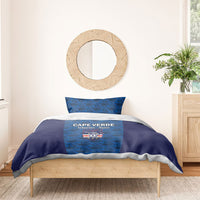 Cape Verde Football 2026 Bedding Set Atlantic Blue Sharks Heritage