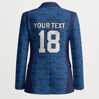 Custom Cape Verde Football 2026 Blazer Atlantic Blue Sharks Heritage