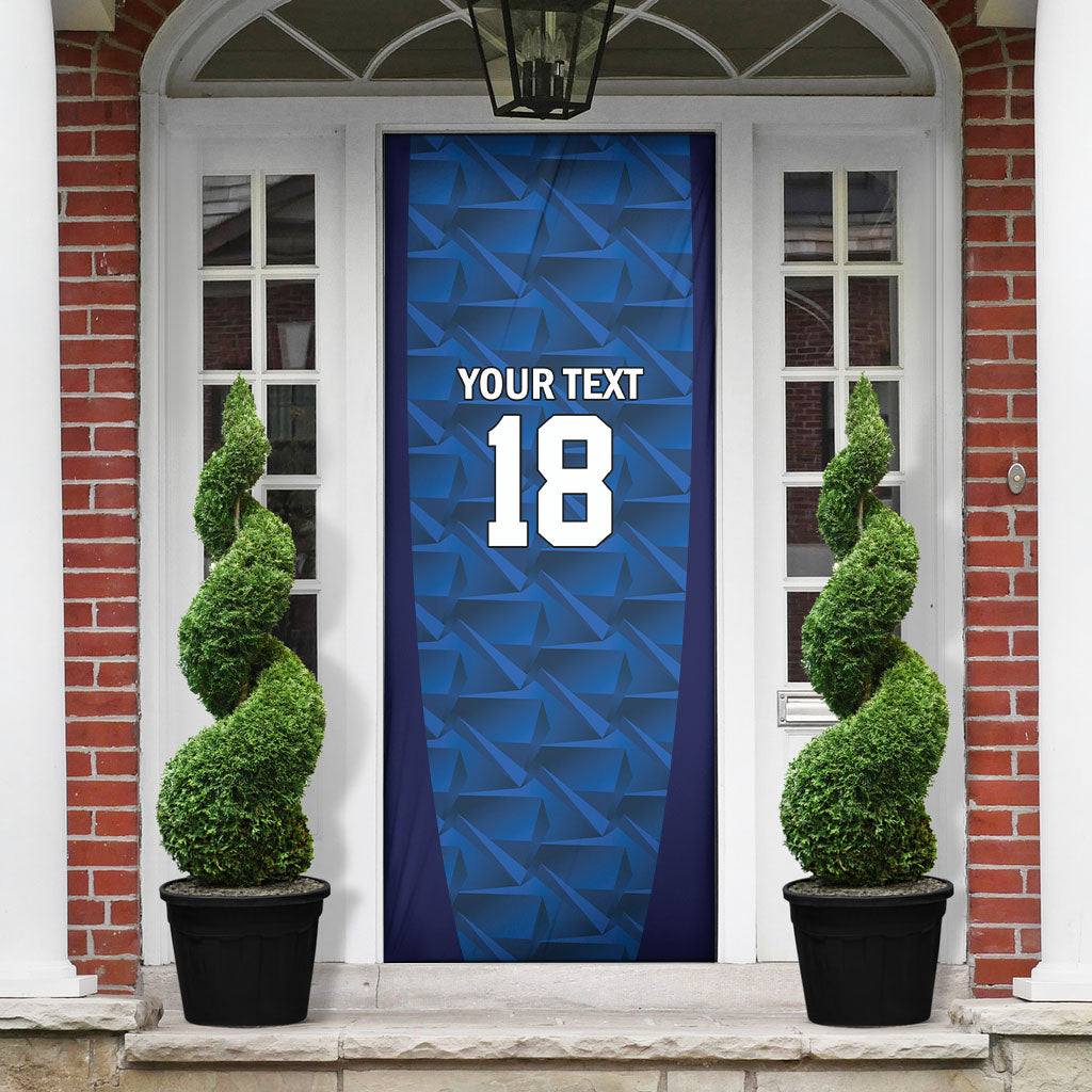 Custom Cape Verde Football 2026 Door Cover Atlantic Blue Sharks Heritage