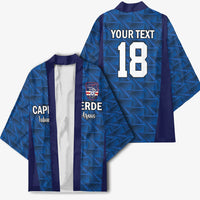 Custom Cape Verde Football 2026 Kimono Atlantic Blue Sharks Heritage