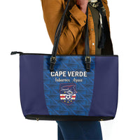 Cape Verde Football 2026 Leather Tote Bag Atlantic Blue Sharks Heritage