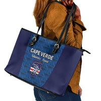 Cape Verde Football 2026 Leather Tote Bag Atlantic Blue Sharks Heritage