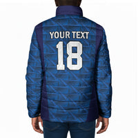 Custom Cape Verde Football 2026 Padded Jacket Atlantic Blue Sharks Heritage