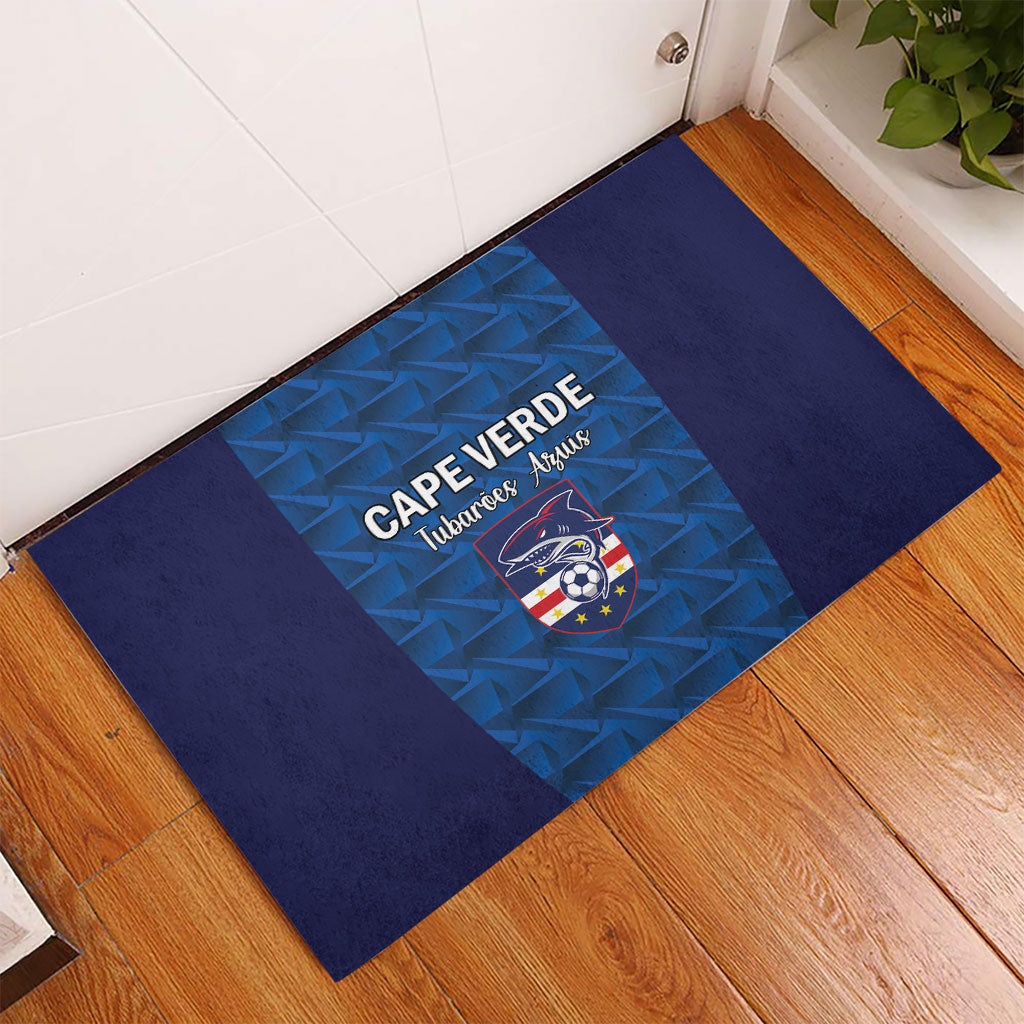 Cape Verde Football 2026 Rubber Doormat Atlantic Blue Sharks Heritage