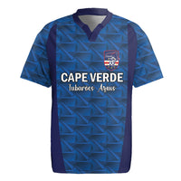 Custom Cape Verde Football 2026 Rugby Jersey Atlantic Blue Sharks Heritage