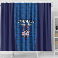 Cape Verde Football 2026 Shower Curtain Atlantic Blue Sharks Heritage