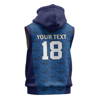 Custom Cape Verde Football 2026 Sleeveless Hoodie Atlantic Blue Sharks Heritage