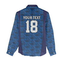 Custom Cape Verde Football 2026 Women Casual Shirt Atlantic Blue Sharks Heritage